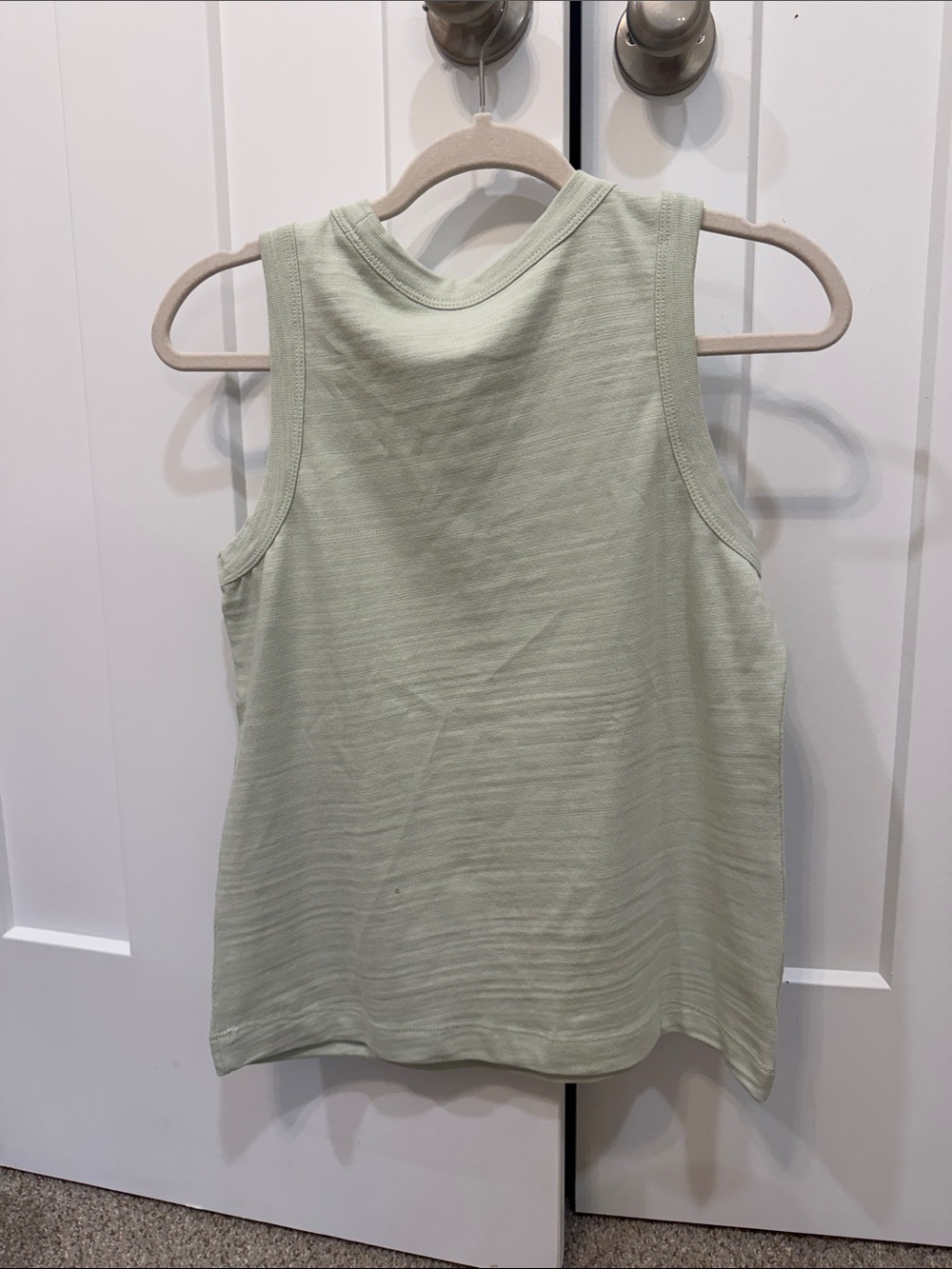 LOFT Pale Green Ribbed Tank Top - Picture 2 of 2